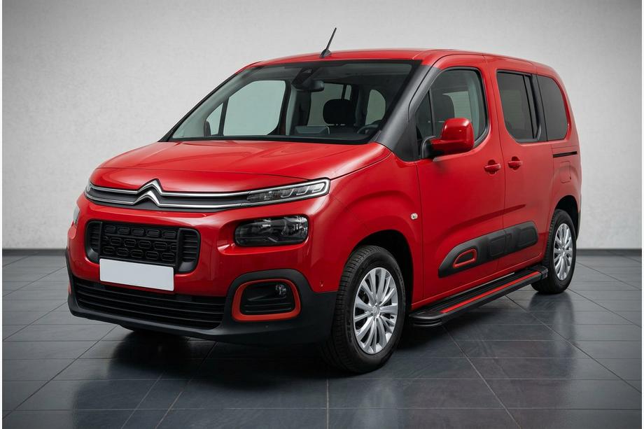 Citroen Berlingo/Multispace 2018- рр. Бокові пороги Maya Red (2 шт., алюміній) Фото 1