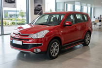 Citroen C-Crosser 2007-2013 рр. Бокові пороги Maya Red (2 шт., алюміній) фото 1