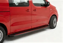 Citroen Jumpy/Dispatch 2017- рр. Бокові пороги Maya Red (2 шт., алюміній) фото 1