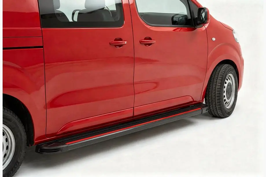 Citroen Jumpy/Dispatch 2017- рр. Бокові пороги Maya Red (2 шт., алюміній) Image