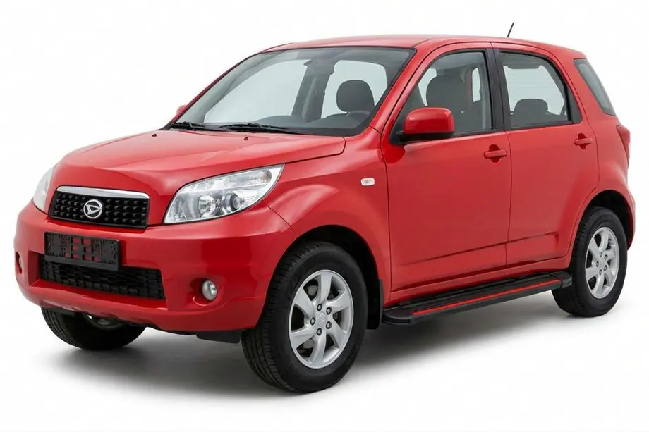 Daihatsu Terios 2006-2017 рр. Бокові пороги Maya Red (2 шт., алюміній) Фото 1