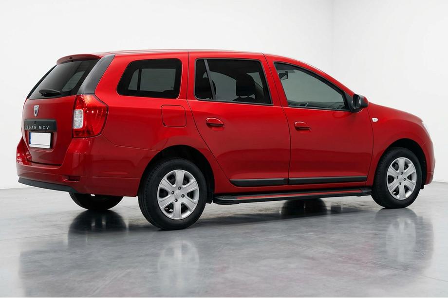 Dacia Logan MCV 2013-2020 рр. Бокові пороги Maya Red (2 шт., алюміній) Фото 1