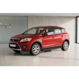 Бокові пороги Maya Red (2 шт., алюміній) Ford Kuga 2008-2013 рр. фото 1