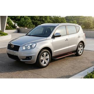 Бокові пороги Maya Red (2 шт., алюміній) Geely Emgrand X7 2011- рр. фото 1