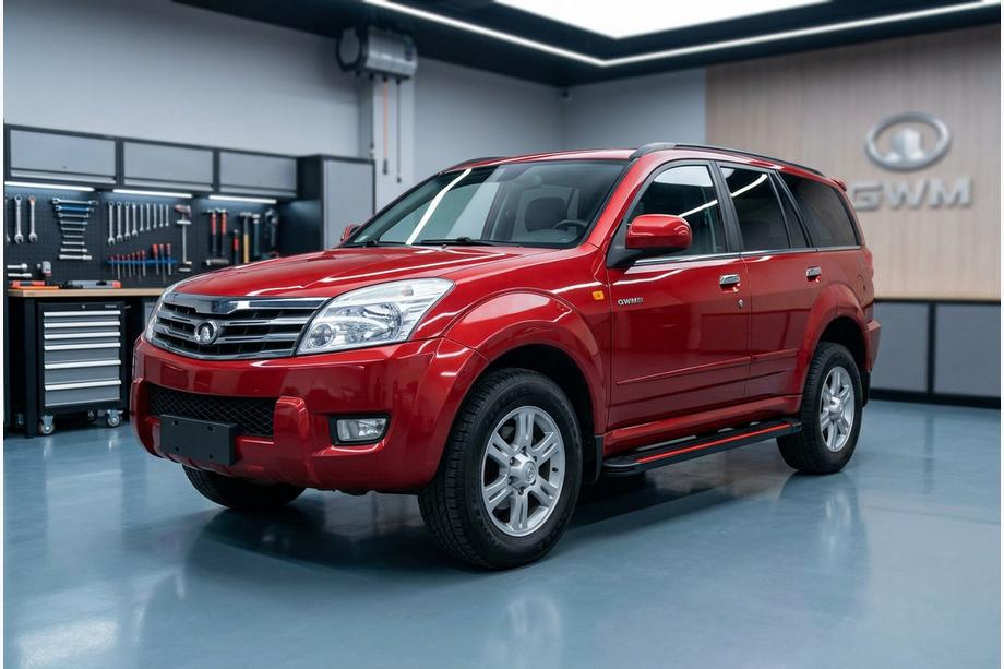 GreatWall Haval/Hover H3 2005-2013 рр. Бокові пороги Maya Red (2 шт., алюміній) Image