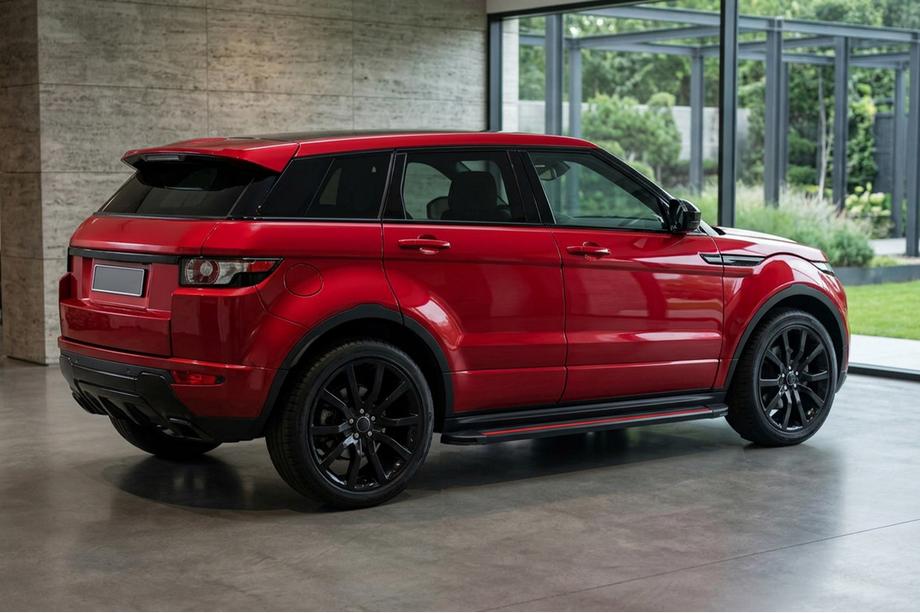 Range Rover Evoque 2012-2018 рр. Бокові пороги Maya Red (2 шт., алюміній) Image