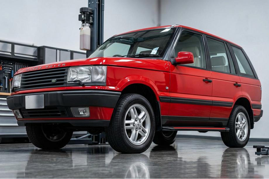 Range Rover II P38A 1997-2002 рр. Бокові пороги Maya Red (2 шт., алюміній) Фото 1