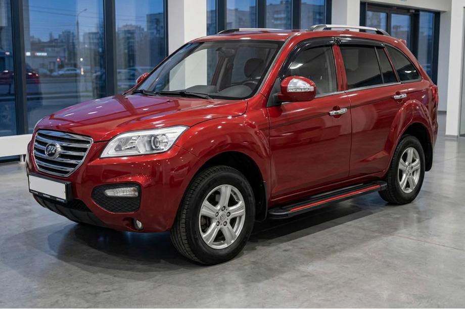 Lifan X60 2011- рр. Бокові пороги Maya Red (2 шт., алюміній) Image