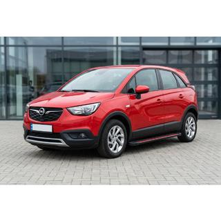Бокові пороги Maya Red (2 шт., алюміній) Opel Crossland X 2017-2024 рр. фото 1
