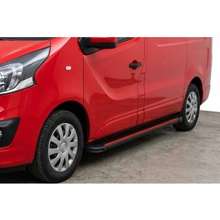 Бокові пороги Maya Red (2 шт., алюміній) Opel Vivaro 2015-2019 рр. фото 1