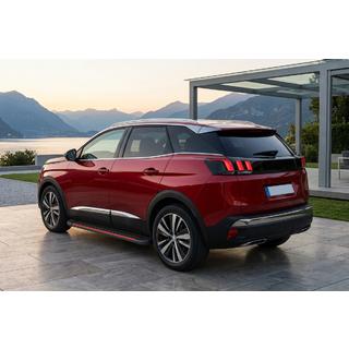 Бокові пороги Maya Red (2 шт., алюміній) Peugeot 3008 2016-2023 рр. фото 1