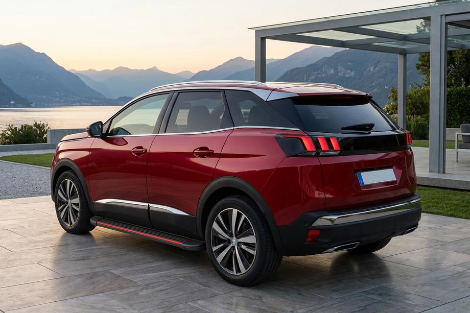 Peugeot 3008 2016-2023 рр. Бокові пороги Maya Red (2 шт., алюміній) Фото 1