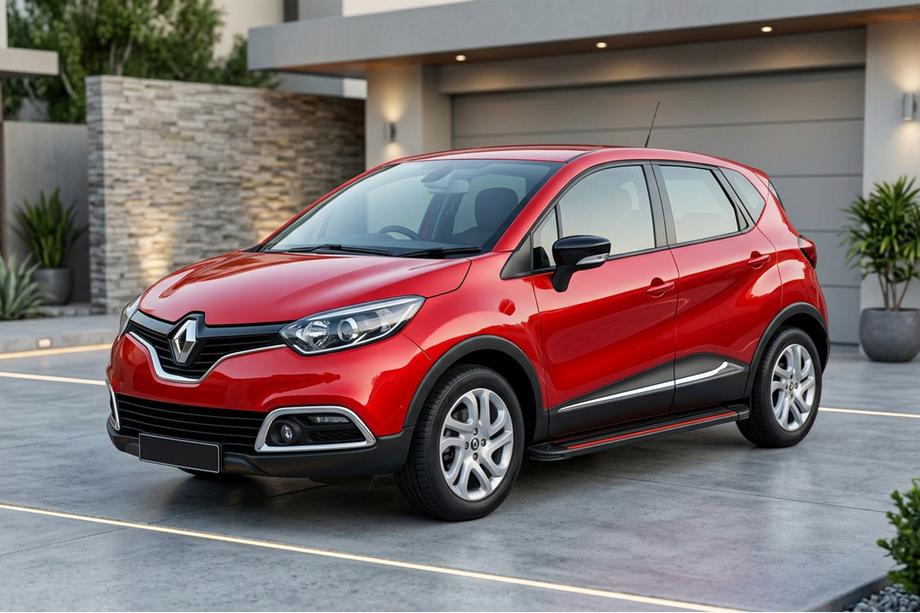Renault Captur 2013-2019 рр. Бокові пороги Maya Red (2 шт., алюміній) Image