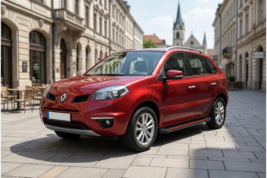 Renault Koleos 2008-2016 рр. Бокові пороги Maya Red (2 шт., алюміній) Фото 1