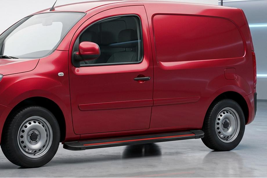 Renault Kangoo 2008-2020 рр. Бокові пороги Maya Red (2 шт., алюміній) Фото 4