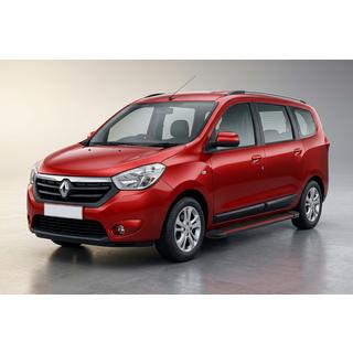 Бокові пороги Maya Red (2 шт., алюміній) Renault Lodgy 2013-2022 рр. фото 1