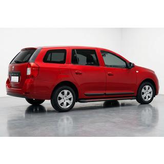 Бокові пороги Maya Red (2 шт., алюміній) Renault Logan MCV 2013-2022 рр. фото 1