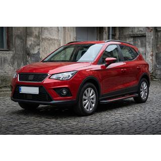 Бокові пороги Maya Red (2 шт., алюміній) Seat Arona 2017- рр. фото 1