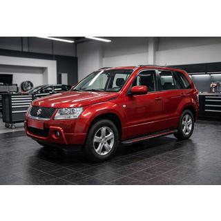 Бокові пороги Maya Red (2 шт., алюміній) Suzuki Grand Vitara 2005-2017 рр. фото 1