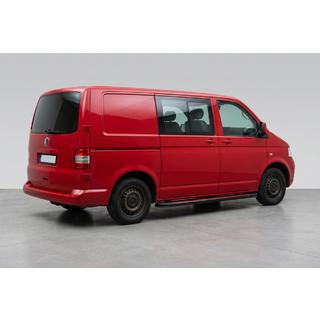 Бокові пороги Maya Red (2 шт., алюміній) Volkswagen T5 Multivan 2003-2010 рр. фото 1