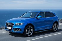 Audi Q5 2008-2017 рр. Бокові пороги Maya Blue (2 шт., алюміній) фото 1