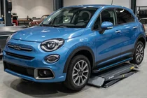 Fiat 500X 2014-2024 рр. Бокові пороги Maya Blue (2 шт., алюміній) фото 1