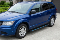 Fiat Freemont 2011-2016 рр. Бокові пороги Maya Blue (2 шт., алюміній) фото 1