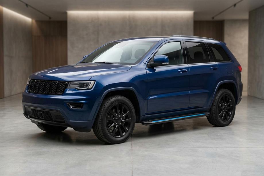 Jeep Grand Cherokee WK2 2010-2021 рр. Бокові пороги Maya Blue (2 шт., алюміній) Фото 1