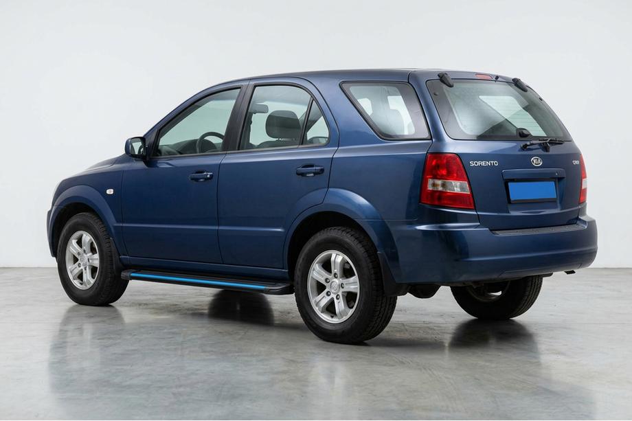 Kia Sorento I BL 2002-2009 рр. Бокові пороги Maya Blue (2 шт., алюміній) Фото 1