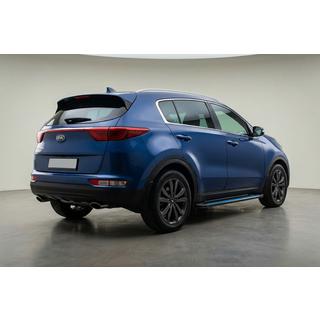 Бокові пороги Maya Blue (2 шт., алюміній) Kia Sportage 2015-2021 рр. фото 1
