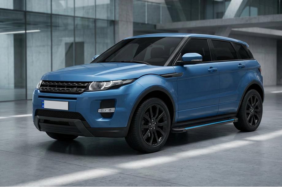 Range Rover Evoque 2012-2018 рр. Бокові пороги Maya Blue (2 шт., алюміній) Image