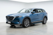Mazda CX-9 2017- рр. Бокові пороги Maya Blue (2 шт., алюміній) фото 1