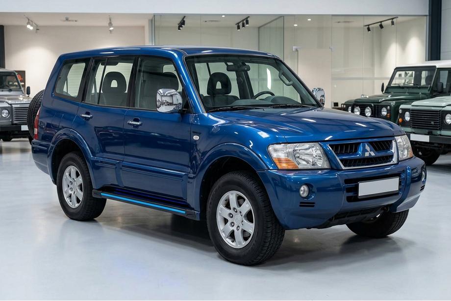 Mitsubishi Pajero Wagon III 1999-2006 рр. Бокові пороги Maya Blue (2 шт., алюміній) Фото 1