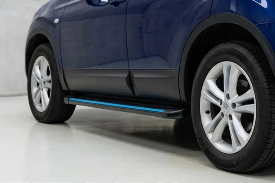 Nissan Qashqai 2014-2021 рр. Бокові пороги Maya Blue (2 шт., Алюміній) Фото 1