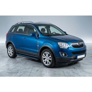 Бокові пороги Maya Blue (2 шт., Алюміній) Opel Antara 2006-2017 рр. фото 1