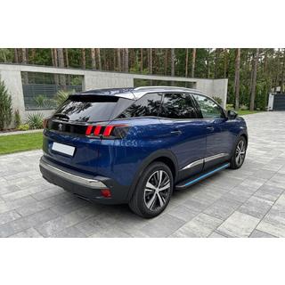 Бокові пороги Maya Blue (2 шт., алюміній) Peugeot 3008 2016-2023 рр. фото 1