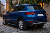 Seat Ateca 2016- рр. Бокові пороги Maya Blue (2 шт., алюміній) фото 1
