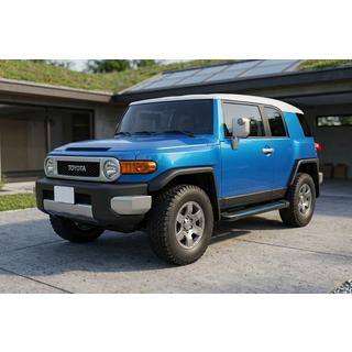 Бокові пороги Maya Blue (2 шт., алюміній) Toyota FJ Cruiser 2006-2022 рр. фото 1
