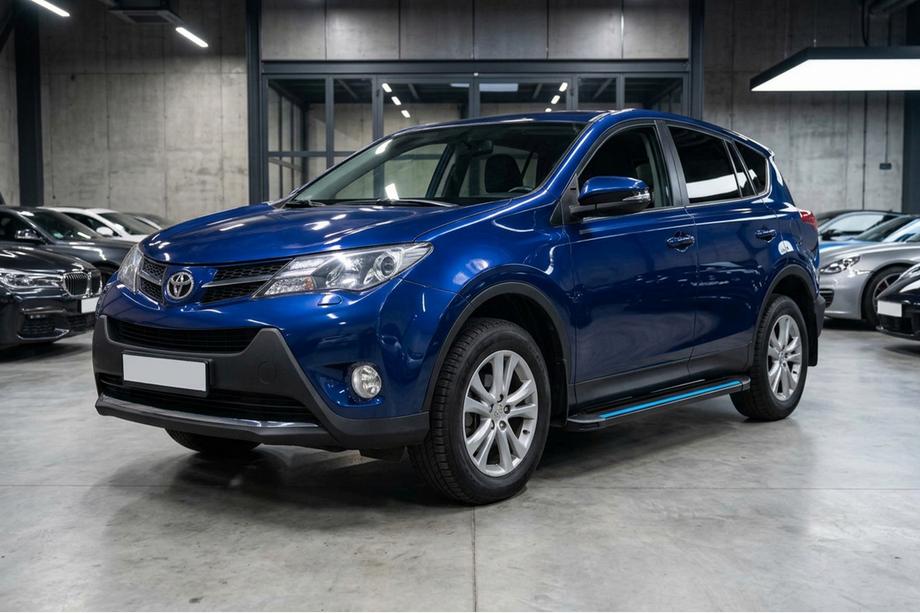 Toyota Rav 4 2013-2018 рр. Бокові пороги Maya Blue (2 шт., алюміній) Фото 1