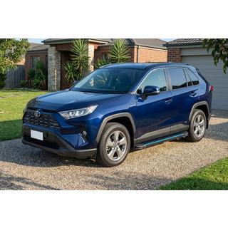 Бокові пороги Maya Blue (2 шт., алюміній) Toyota Rav 4 2019-2025 рр. фото 1