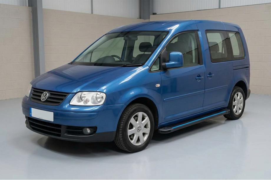 Volkswagen Caddy 2004-2010 рр. Бокові пороги Maya Blue (2 шт., алюміній) Фото 1