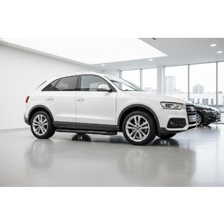 Бокові пороги New Vision Black (2 шт., алюміній) Audi Q3 2011-2019 рр. фото 1