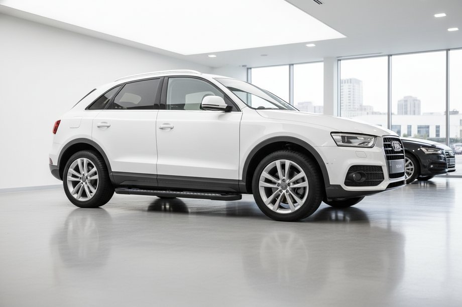 Audi Q3 2011-2019 рр. Бокові пороги New Vision Black (2 шт., алюміній) Фото 1