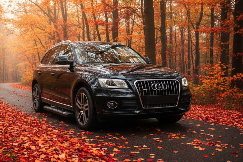 Audi Q5 2008-2017 рр. Бокові пороги New Vision Black (2 шт., алюміній) Фото 1
