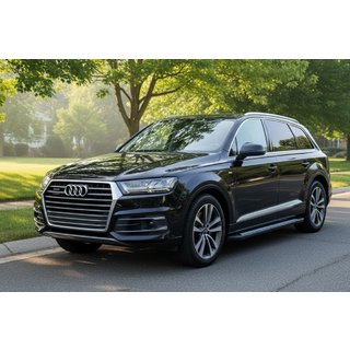 Бокові пороги New Vision Black (2 шт., алюміній) Audi Q7 2015-2026 рр. фото 1
