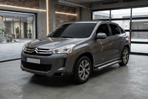 Citroen C-4 Aircross 2012-2017 рр. Бокові пороги New Vision Black (2 шт., алюміній) фото 1