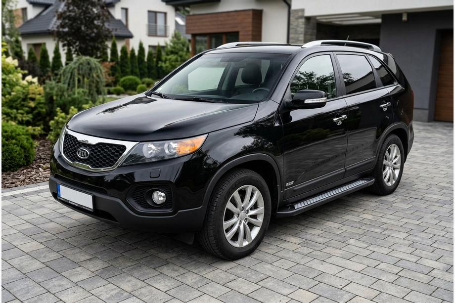 Kia Sorento II XM 2009-2014 рр. Бокові пороги New Vision Black (2 шт., алюміній) 2013-2016 Фото 1