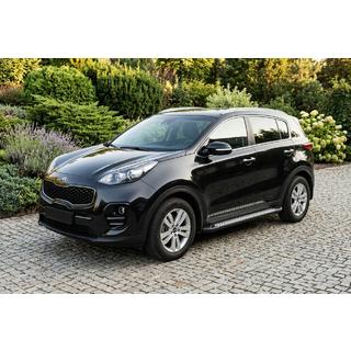 Бокові пороги New Vision Black (2 шт., алюміній) Kia Sportage 2015-2021 рр. фото 1