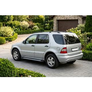 Бокові пороги New Vision Black (2 шт., алюміній) Mercedes ML W163 1997-2005 рр. фото 1
