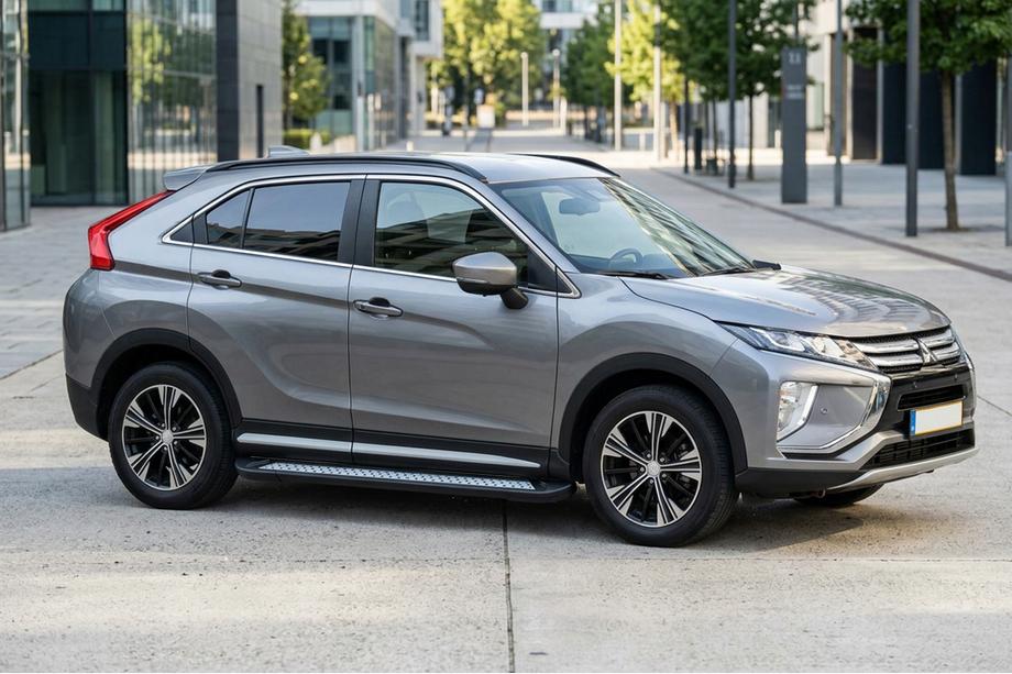 Mitsubishi Eclipse Cross 2017- рр. Бокові пороги New Vision Black (2 шт., алюміній) Image
